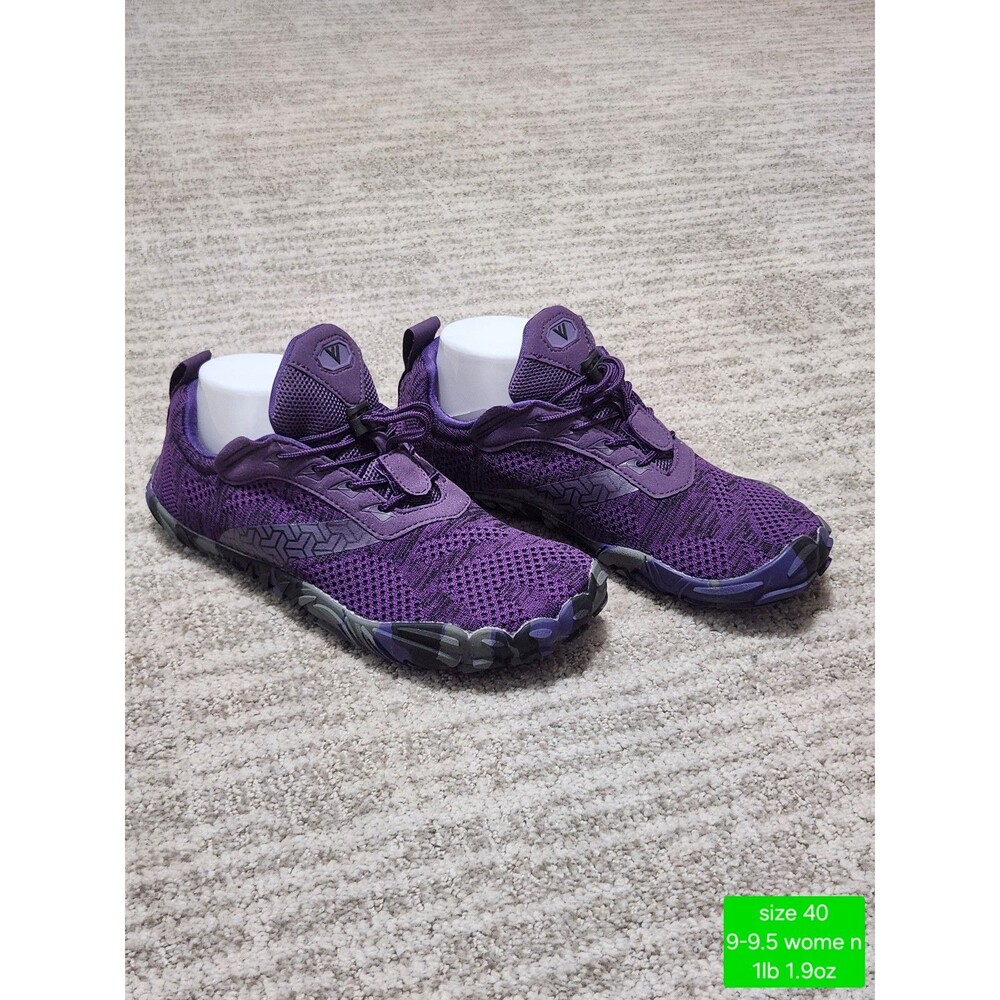Joomra Women's Barefoot Shoes Zero Drop Sneakers Purple size 40/ 9-9.5 US